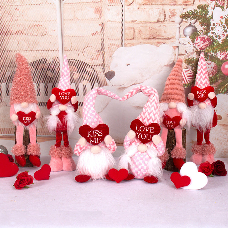 Wholesale Fabric Love Doll Valentine's Day Decorative Ornaments